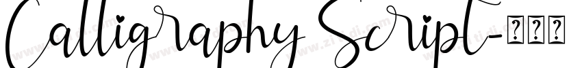 Calligraphy Script字体转换 Calligraphy Script字体转换